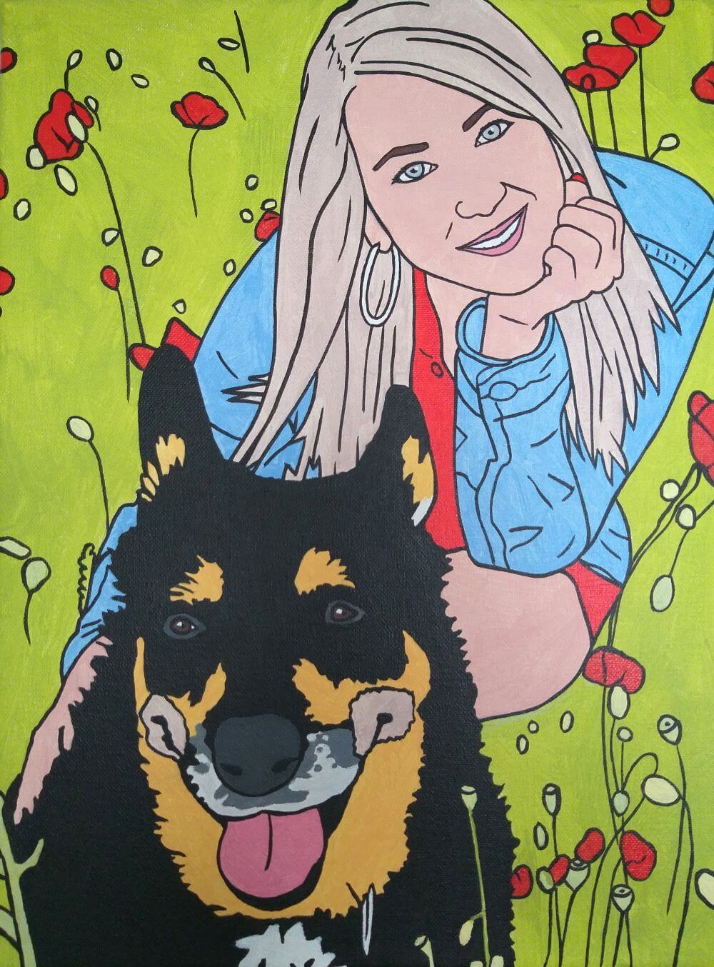 Das Bild Ina und Nelly aus dem Projekt People with their dogs.
