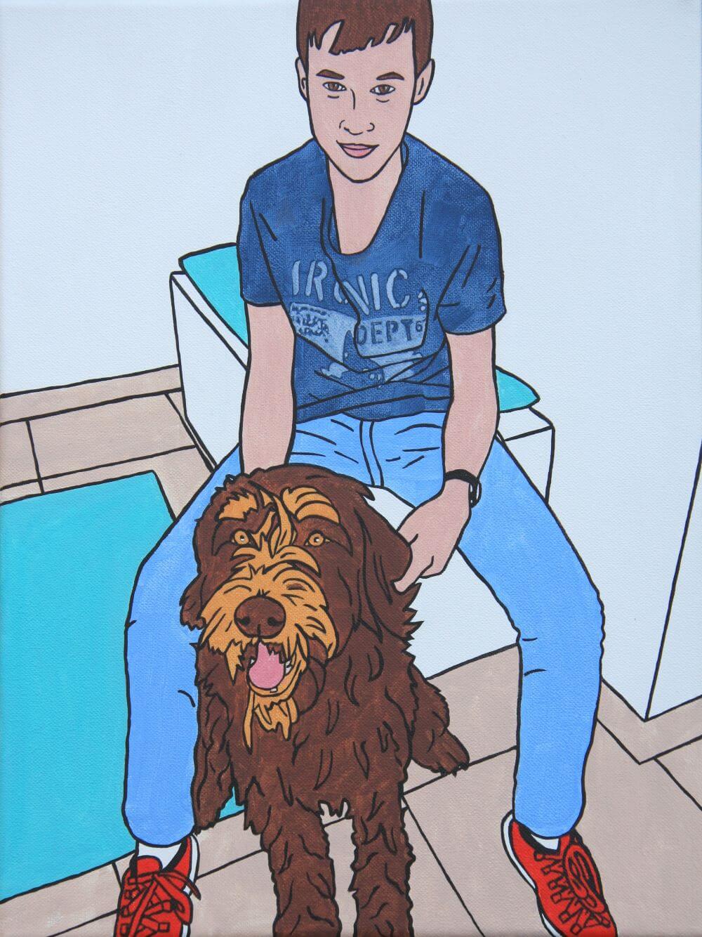 Das Bild Moritz und Emil aus dem Projekt People with their dogs.